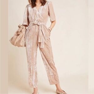 Anthropologie Dolan Elegant Cream Jumpsuit